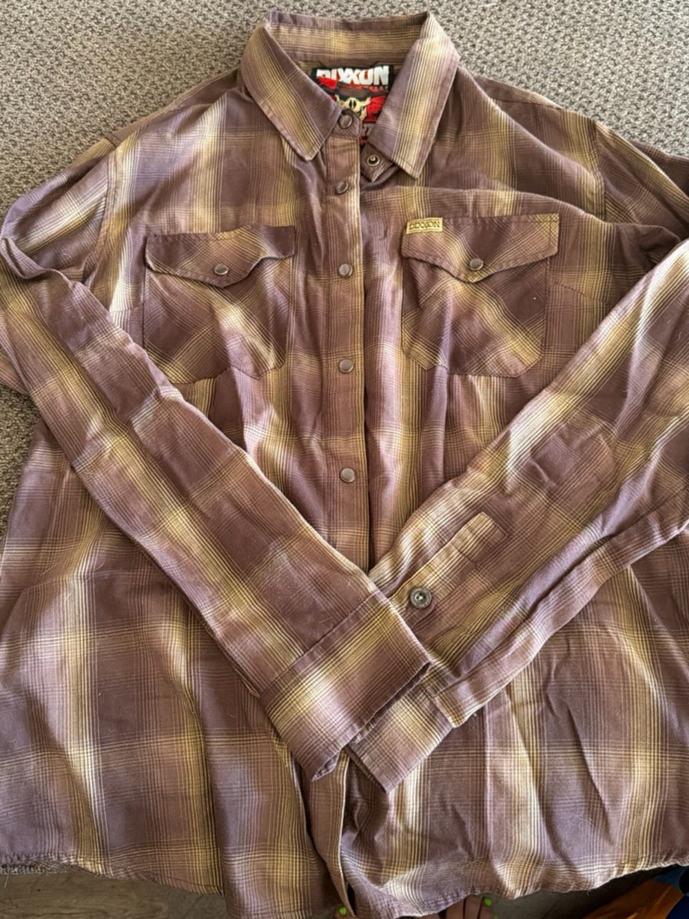 DIXXON Brown Plaid Shirt